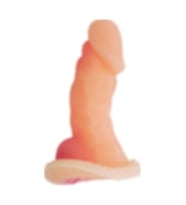 Xtra Sleve Ten Dokulu Realistik Penis Kılıfı Vantuzlu Dildo Penis
