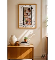 Kişiye Özel Çocuk Fotoğraflı Poster Kız, Ahşap Çerçeveli Duvar Tablosu