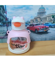 ŞAPKALI ŞEFFAF MATARA SULUK (Pembe)