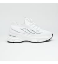Günlük Taşlı Kadın Sneaker (Beyaz)