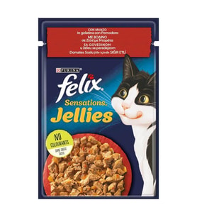 Felix Sensations Sığır Eti Domatesli Kedi Konserve 85 Gr