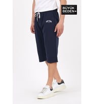 Erkek Büyük Beden New York Baskılı Standart &Regular Kalıp Şort SPR25BSR087