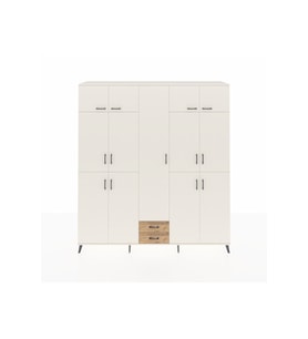 Hyperion Dolap 10 Raflı 2 Çekmeceli 4 Askılı 220x44x243 Aytaşı-Aytaşı/Çam
