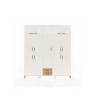 Hyperion Dolap 10 Raflı 2 Çekmeceli 4 Askılı 220x44x243 Aytaşı-Aytaşı/Çam