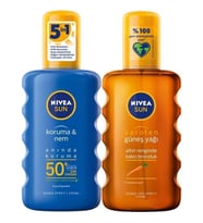 Nıvea Koruma Nemlendirici Güneş Spreyi SPF50+ 200ml + Nıvea Karoten Güneş Yağı 200 ml Sprey