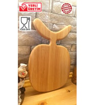 F&S WoodArt Sunum Tahtası - Meşe Doğal Ahşap -özgün Tasarım Saplı - Kesme Tahtası- Et Tahtası