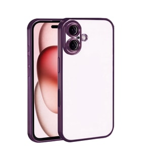 Apple iPhone 17 Razer Lensli Silikon - Açık Mor