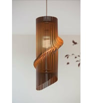 DecArtHuma Modern Tasarım Doğal Ahşap MDF lazer Kesim Rustik Salon Avize