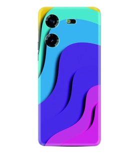 Tecno Pova 5 Kılıf Silikon Desen Özel Seri Renk Cümbüşü 1631