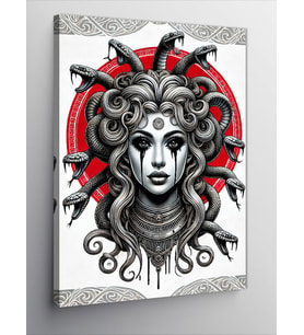 Kanvas Tablo Medusa Portresi