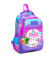 Coral High Kids Renkli Batik Unicorn Dondurma Desenli Üç Bölmeli Okul Sırt Çantası 23480