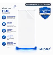 SChitec HUAWEI Nova Y63 Uyumlu Ön Yüzey Nano Şeffaf Hidrojel Ekran Koruyucu