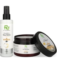 Fe Keratin Saç Sütü 200ML & Saç Maskesi 300ML (Karma 2 Li Set)