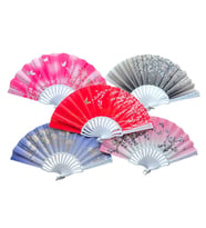 Plastik Kumaş Yelpaze 12 li Karışık OB-049