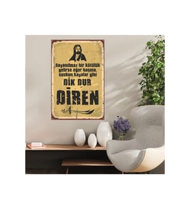 Ahşap Retro Mdf Poster , Komik Sözler , Duvar Yazıları , Manzara ,  Tarih , Edebiyat - Tbl0413