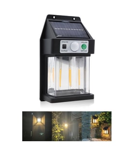 Dikey 3 Ledli Güneş Enerjili Led