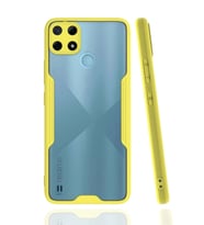 Durukar® Realme C25Y Kılıf Platin Silikon - Sarı