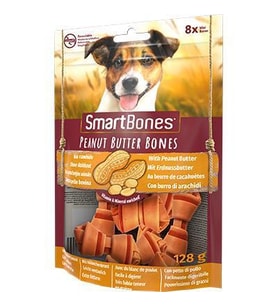 Smart Bones Fıstık Ezmeli Mini Köpek Ödül 128 Gr (Kahverengi)