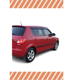 Skoda Fabia Hb 2009-2014 4'lü Mügen Tip Cam Rüzgarlığı