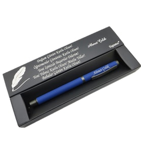 Signator® C582 Lacivert Roller Kalem  İsme Özel Kalem  Hediyelik Kalem (Karışık)