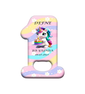Bir Yaş Doğum Günü Organizasyonu için hediyelik  Magnet Açacak