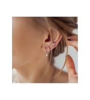 Silver Renkli Kelebek Helix Piercing Tragus Lob Conch 8 mm (Çok Renkli)