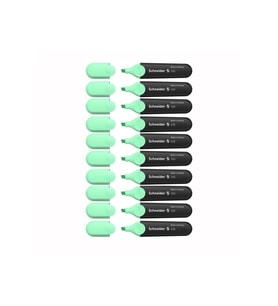 Schneider Job Fosforlu Kalem Pastel Nane Yeşili (10 Lu Paket)
