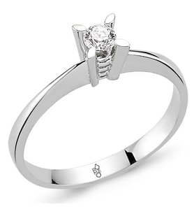 0.10 Ct Tektaş Pırlanta Yüzük RM101 (Çok Renkli)