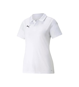 Puma Teamliga Sideline Polo W Kadın Futbol Polo Yaka Tişört 65740804 Beyaz