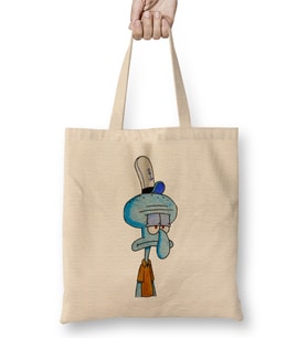 Bad Day Squidward Bez Çanta Uzun Saplı