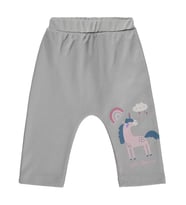Civil Baby Unicorn Baskılı 6-18 Ay Tek Alt Bebe - Gri (Açık Gri)