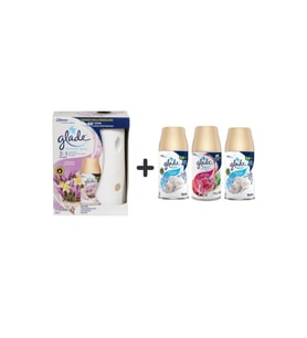 Glade Otomatik Sistem + Lavanta Ferahlığı +Temiz Çarşaf Ferahlığı X Meyve & Çiçek Buketi X Temiz Çarşaf Ferahlığı = 3 X 269 Ml