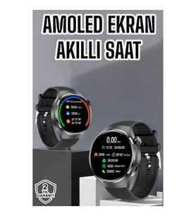 Mey İthalat® Akıllı Saat Bluetooth Bağlantılı Amoled Ekran Uyku ve Sağlık Takibi
