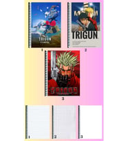 trigun 3 adet defter A4 büyük boy 72 sayfa çizgili_kareli_çizgisiz defter seti
