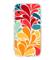 PrintiFy iPhone XS ile Uyumlu Retro Color 5  Kamera Korumalı Şeffaf  Kılıf