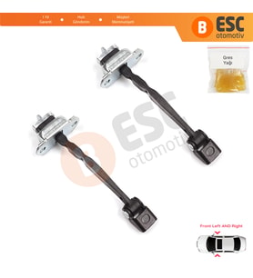 Skoda Octavia MK2 A5 1Z3 1Z5 2004-2013 1Z0837249D İçin 2 EA Ön Sağ ve Sol Kapı Gergi Yayı