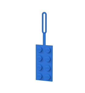 LEGO Gear 5005543 2x4 Blue Luggage Tag