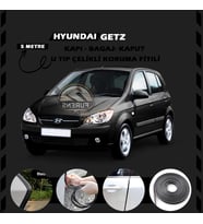 Hyundai Getz Oto Araç Kapı Koruma Fitili 5metre Parlak Siyah Renk