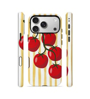 iPhone 17 Pro Max Vorian Çift Katmanlı Kılıf Tomato Market Stripe
