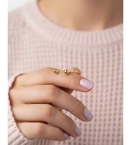 Sade Nokta 14 Ayar Altın Küpe (Gold)