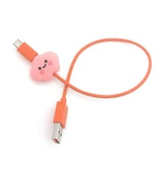 SPELT Şarj Kablosu Kablo Ucu Koruyucu Koruma Kaplama Figür Pink Cloud