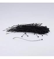 Fuyaku 5" Elle Geçmeli Tırtıklı Kılçık Etiketleme Plastiği Siyah (1.000 Adet)