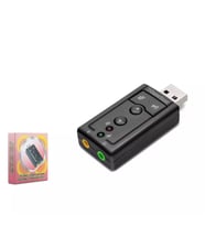 Hadron HDX5255 USB Harici Ses Kartı 7.1 Surround Kulaklık ve Mikrofon Çoklayıcı - Siyah - 1 ADET