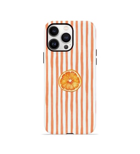 iPhone 13 Pro Vorian Çift Katmanlı Kılıf Orange Slice Stripe