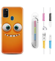 Samsung M21 M22 M23 M30 M31S M32 Kılıf Kablo Koruma Spiral Silikon Dişlek 1615