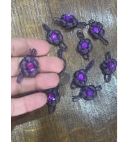 4X2 CM 12 ADET MÜRDÜM TAŞLI ÇİÇEK HOBİ AKSESUARI