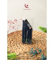Erkekler için Takke-Tesbih-Esans 1 Adet (Lacivert)