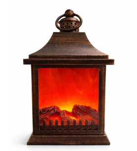 Dekoratif Ledli Şömine Lamba Alk4595