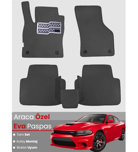 DODGE CHARGER (2015-2024) Uyumlu EVA Paspas Tam Set–Araca Özel,Su Geçirmez,Kolay Montaj