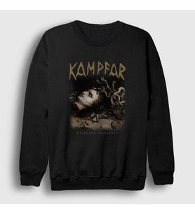 Presmono Unisex Siyah Ofidians Manifest Kampfar Sweatshirt 424501tt